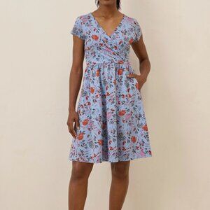 Pact Fit & Flare Crossover Dress